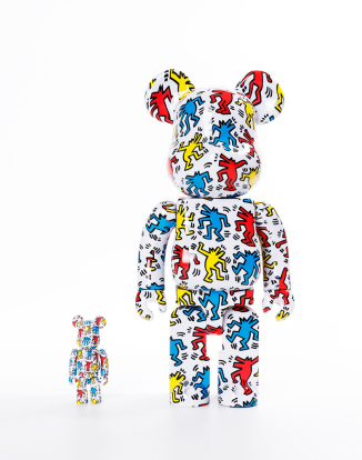400%+100% BEARBRICK KEITH HARING #9