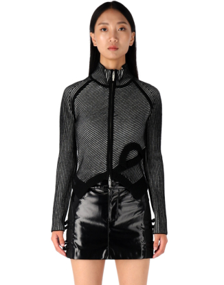 더블 칼라 집업 자켓