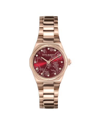 미니 헥사 크랜베리 & 로즈골드 브레이슬릿