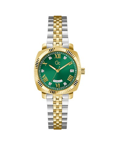 골드 그린 플레어 쿠션 레이디