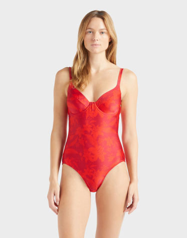 우먼즈 원피스 스윔웨어 플라워 패턴 (VQ-25SSLNICH118228)