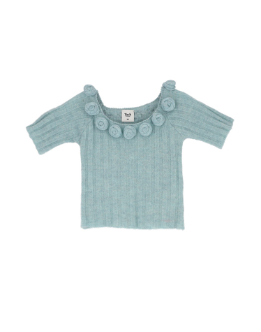 네우스 알파카 블렌드 니트 탑