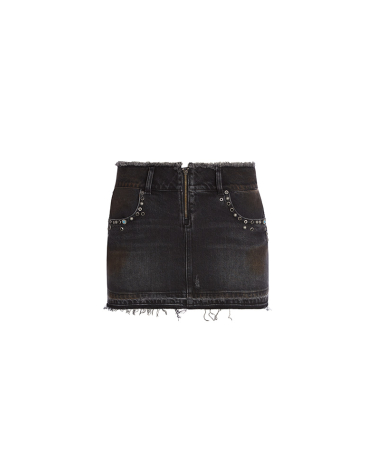 GUSA 웨스턴 데님 스커트