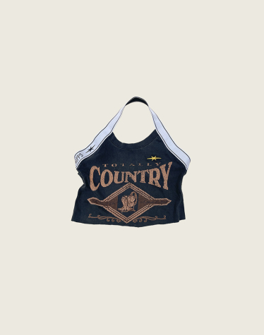 업사이클드 크롭 티셔츠 드레스