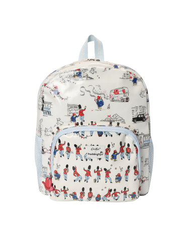 키즈 클래식 라지 메쉬 포켓 백팩 - 패딩턴 앤 가드 에크루