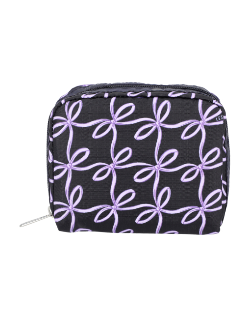 차밍 리본 스퀘어 코스메틱 파우치