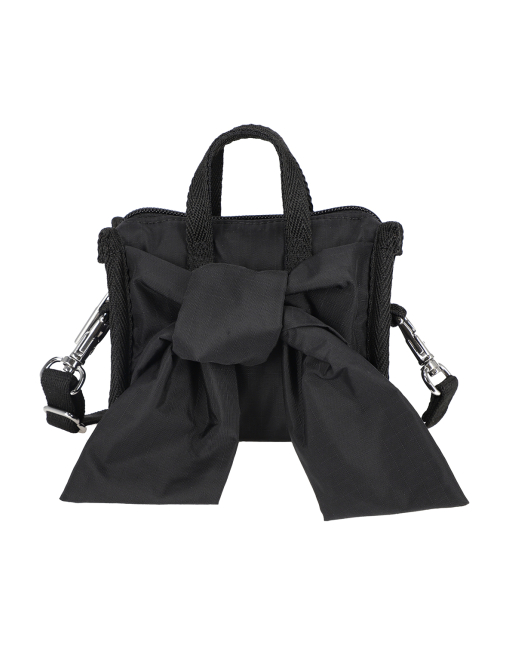 블랙 보우 마이크로 백