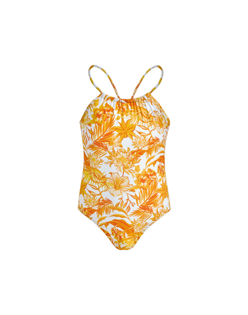 걸즈 원피스 스윔웨어 타히티 플라워 패턴 (VQ-24SSGAZAH103115)