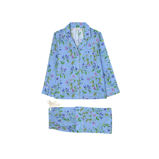 롱 우븐 파자마 세트 스윗 피