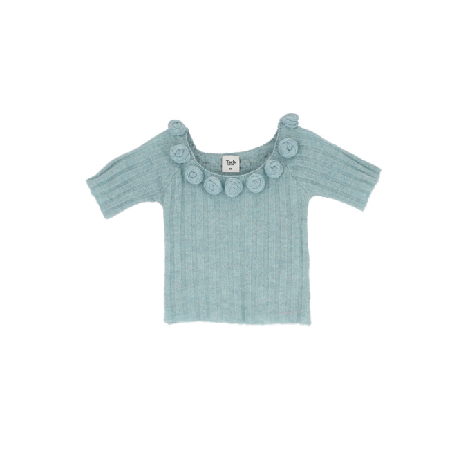 네우스 알파카 블렌드 니트 탑