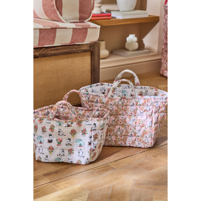퀼티드 스토리지 백 2개 세트 - 무민 번치