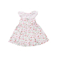 키즈 버튼 쓰루 플라운스 드레스 스트로베리&핑크 스팟